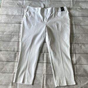 BRAND NEW White Cropped Dress Pants